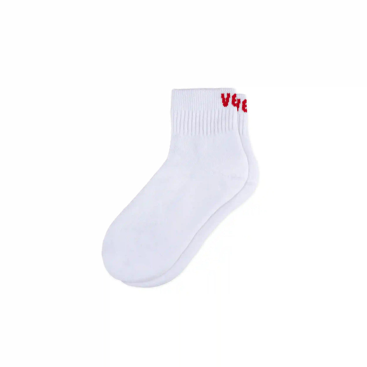 Mid Crew Socks - White/Berry